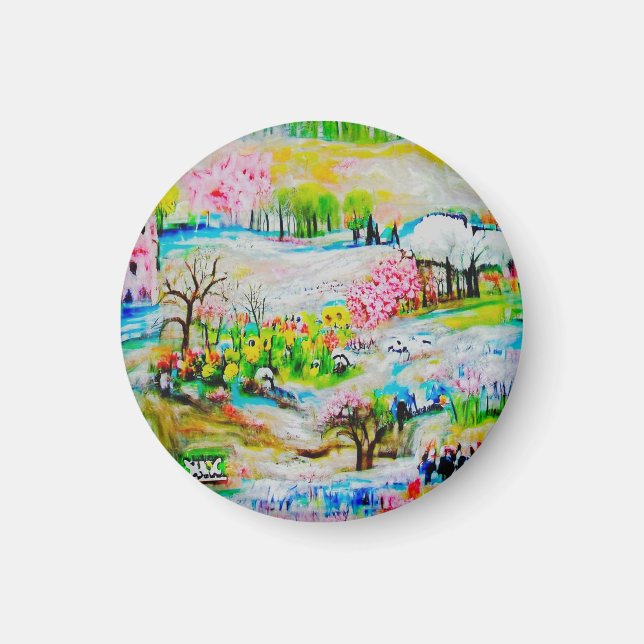 Imã Paisagem de Aquarela 2 (Frente)