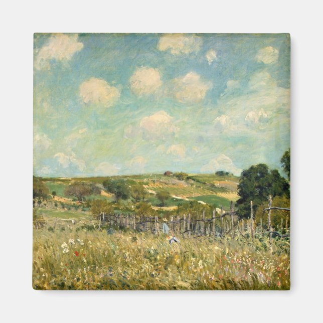 Imã Paisagem de campo (por Alfred Sisley) (Frente)