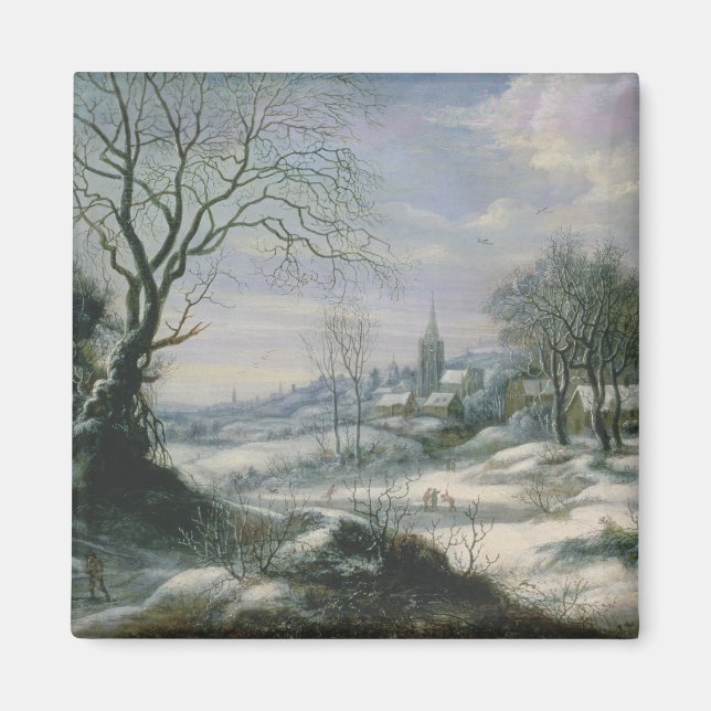 Imã Paisagem de inverno (Frente)