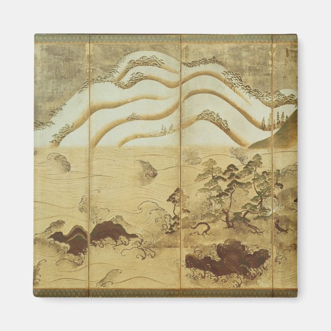 Imã Paisagem de inverno Lua (Frente)