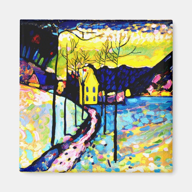 Imã Paisagem de inverno por Wassily Kandinsky (Frente)