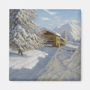 Imã Paisagem de inverno Vintage Ivan Choultse