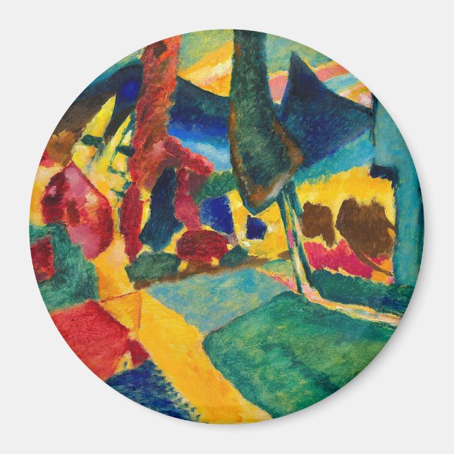 Imã Paisagem de Kandinsky com Dois Álamos (Frente)