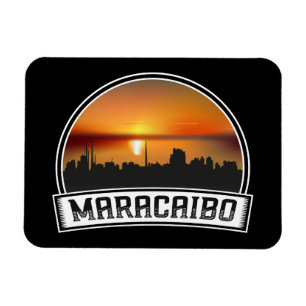Ímã Paisagem de Maracaibo Venezuela Pôr do Sol Viagem 