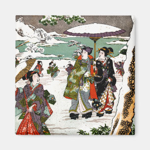 Imã Paisagem de Neve Japonesa