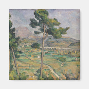 Imã Paisagem de Paul Cezanne   com viaduto