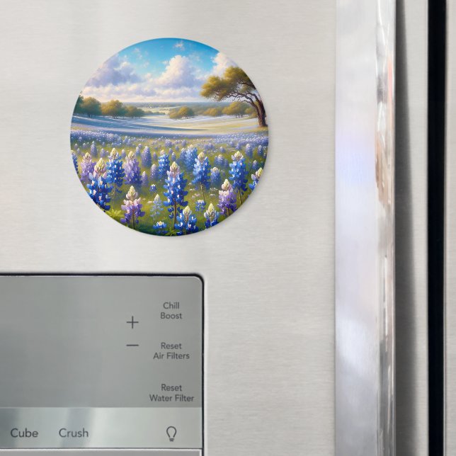 Imã Paisagem de Prado de Bluebonnet do Texas (In Situ (Fridge))
