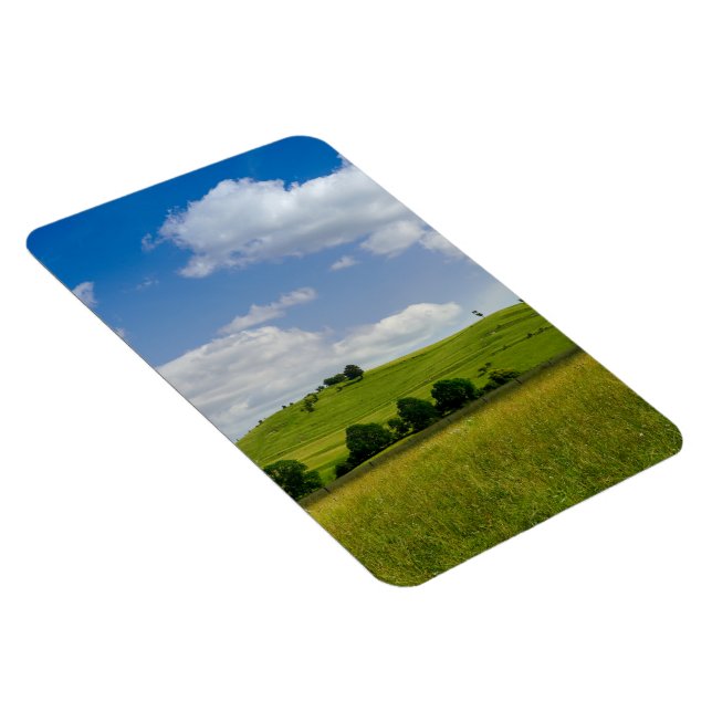 Ímã Paisagem de Verão Ondulada (Lado Direito)