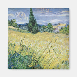 Imã Paisagem de Vincent van Gogh com milho verde,