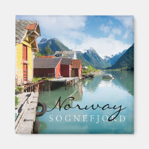 Imã Paisagem do fiorde de Sognefjord em Noruega