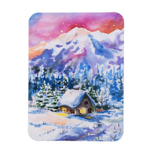 Ímã Paisagem do inverno