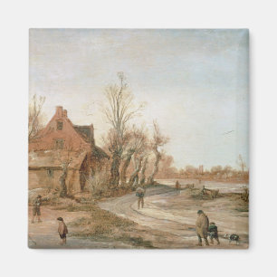 Imã Paisagem do inverno, 1623