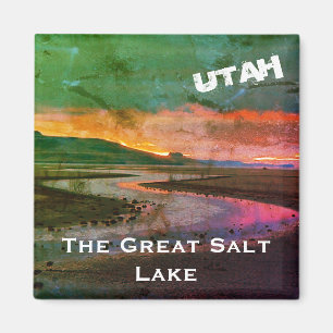 Imã Paisagem do norte do Great Salt Lake, Utá