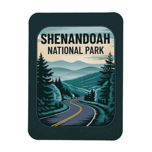 Ímã Paisagem do Parque Nacional de Shenandoah (Vertical)