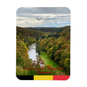 Ímã paisagem do rio Semois em Bouillon, Bélgica viagem