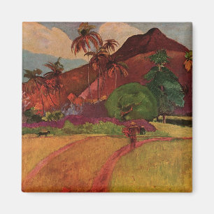 Imã Paisagem do Tahitian de Paul Gauguin (1893)