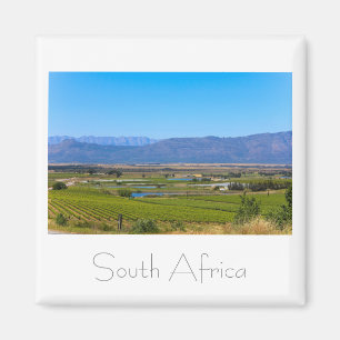 Imã Paisagem do Vineyards South Africa SA Magnet