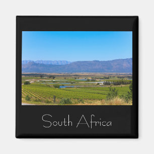 Imã Paisagem do Vineyards South Africa SA Magnet