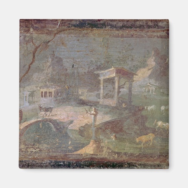 Imã Paisagem Idílica, de Herculaneum, (Frente)
