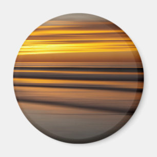 Imã Paisagem marinha abstrata ao pôr do sol, CA