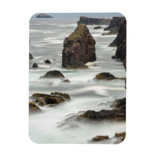 Ímã Paisagem marinha e pináculos rochosos, Shetland