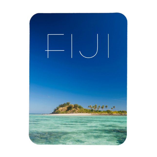 Ímã Paisagem Marítima da Lagoa Azul, Fiji (Vertical)