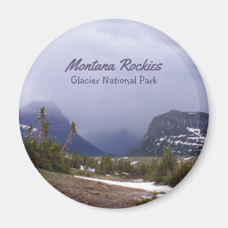 Imã Paisagem Nacional do Parque Glaciar Montana Rockie
