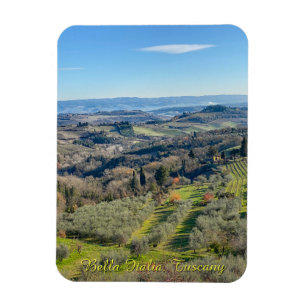Ímã Paisagem natural na Toscana, viagem Itália