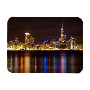 Ímã Paisagem Noturna da Cidade de Auckland