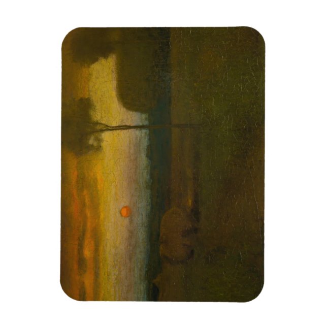 Ímã Paisagem noturna por George Inness (1889) (Vertical)