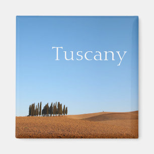 Imã Paisagem quadrada de Toscânia com o ímã do text
