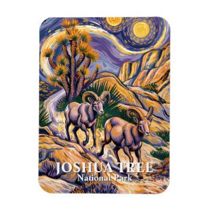 Ímã Paisagem Retro Joshua Tree Animal Ovelha Van Gogh