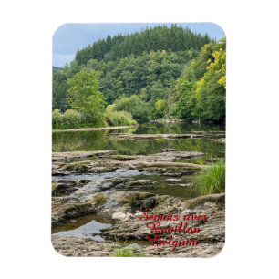 Ímã Paisagem rio Semois em Bouillon, Bélgica