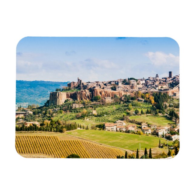 Ímã Paisagem sobre Orvieto (Horizontal)