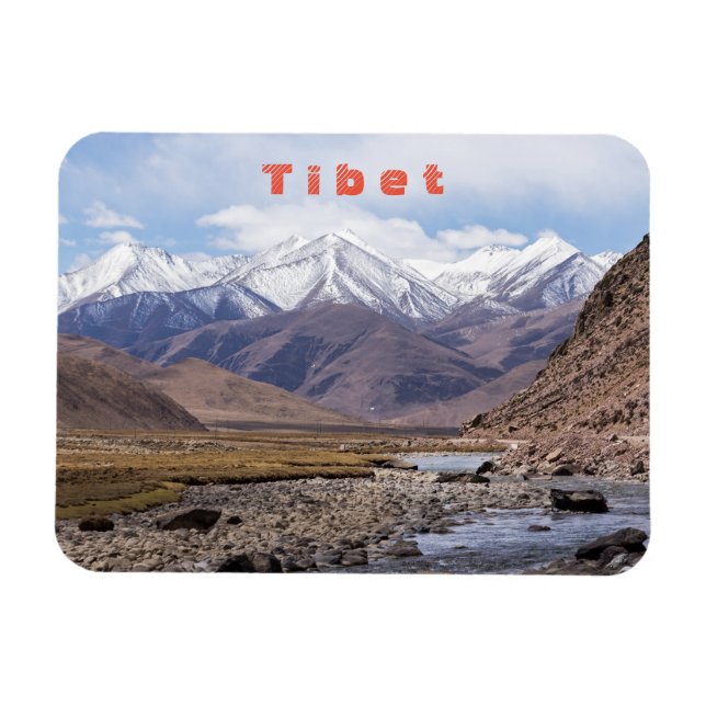 Ímã Paisagem tibetana típica (Horizontal)