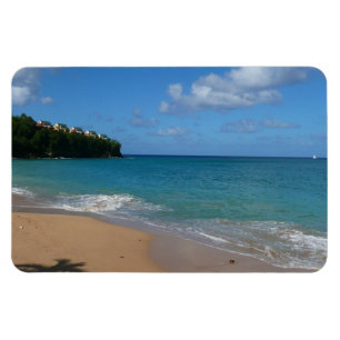 Ímã Paisagem tropical de férias na praia do santo Lú