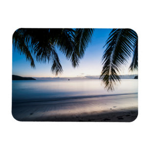 Ímã Paisagem Tropical do Pôr do Sol, Fiji