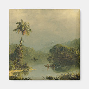Imã Paisagem tropical Igreja Frederic Edwin