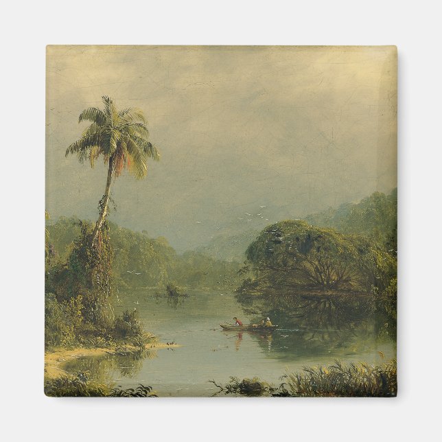 Imã Paisagem tropical Igreja Frederic Edwin (Frente)