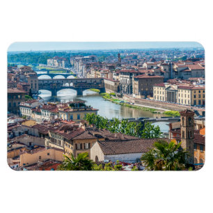 Ímã Paisagem urbana de Florença - Ponte Vecchio sobre 