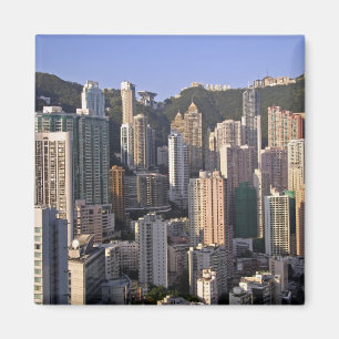 Imã paisagem urbana de Hong Kong, China