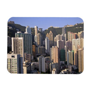 Ímã paisagem urbana de Hong Kong, China