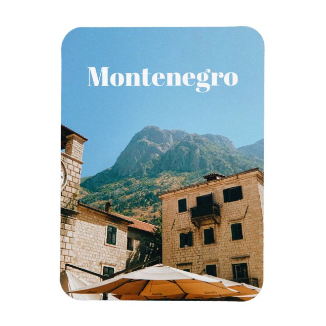 Ímã Paisagem urbana de Montenegro (Vertical)