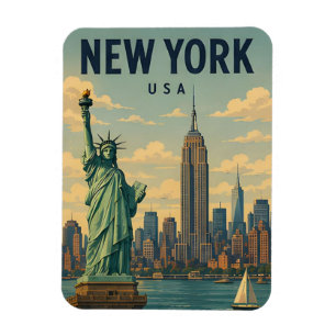 Ímã Paisagem Urbana de Nova York EUA Exploração 🏙️