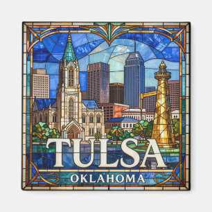 Imã Paisagem urbana de Tulsa Oklahoma ✨
