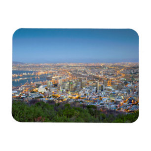 Ímã Paisagem Urbana do Topo do Signal Hill ao Crepúscu