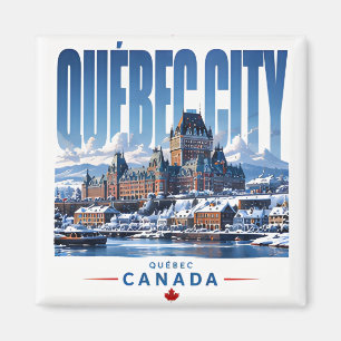 Imã 🏰 Paisagem Urbana Moderna da Cidade de Quebec 🏰