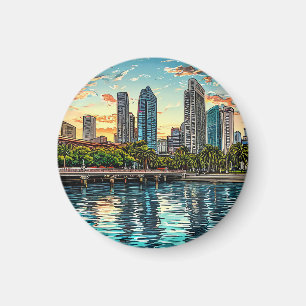 Imã Paisagem urbana moderna de Singapura