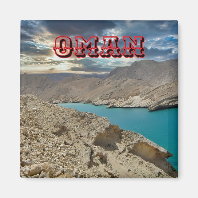 Imã Paisagens Majestosas de Omã (Frente)