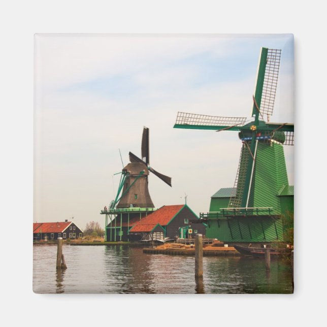 Imã Países Baixos: Windmills, Zaanse Schans, Holanda (Frente)